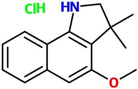 (image for) MC085425 2,3-Dihydro-4-methoxy-3,3-dimethyl-1H-benz[g]indole hydrochloride
